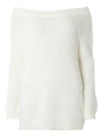 Dorothy Perkins *only White Off The Shoulder Knitted Jumper
