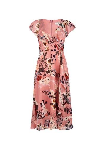 *billie & Blossom Tall Pink Floral Print Wrap Dress