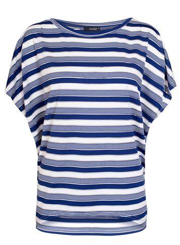 Dorothy Perkins *quiz Navy And Cream Stripe Batwing Top