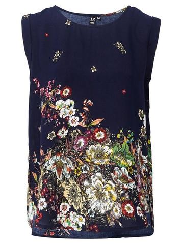 *izabel London Multi Colour Botanical Floral Print T-shirt