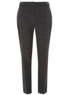 Dorothy Perkins *tall Grey Check Ankle Grazer Trousers