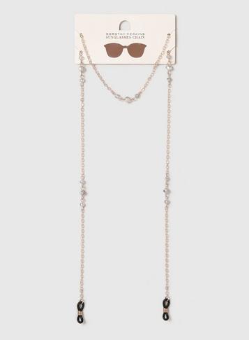 Dorothy Perkins Rose Gold Beaded Sunglasses Chain