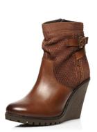 Dorothy Perkins *ravel Burgundy Platform Ankle Boots