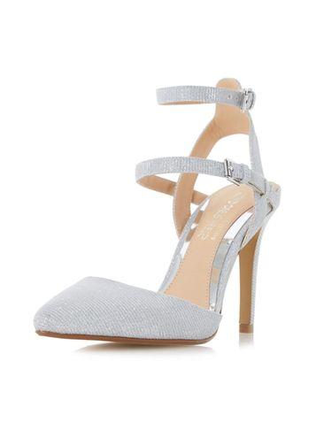Dorothy Perkins *head Over Heels By Dune Silver 'cadi' High Heel Sandals