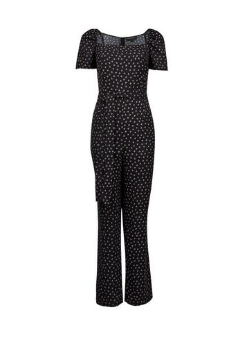Dorothy Perkins *black Square Neck Jumpsuit