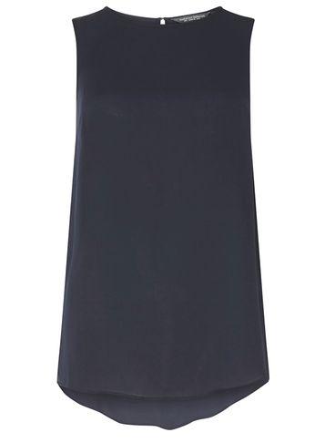 Dorothy Perkins *tall Navy Drop Shoulder Top