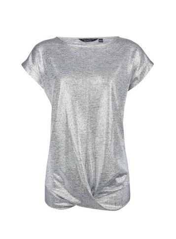 Dorothy Perkins Silver Twist Hem T-shirt