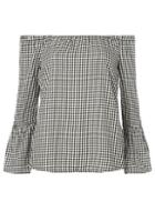 Dorothy Perkins *only Black And White Gingham Top