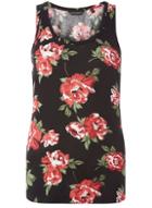 Dorothy Perkins Black And Red Rose Print Vest