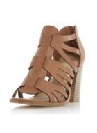 Dorothy Perkins *head Over Heels By Dune Tan 'jasinda' High Heeled Sandals