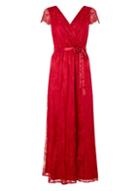 Dorothy Perkins *showcase 'isla' Cranberry Lace Maxi Dress