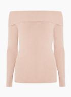 Dorothy Perkins Nude Bardot Long Sleeved Jumper