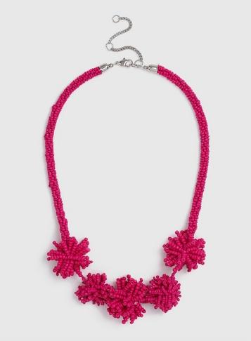 Dorothy Perkins Fuchsia Seedbead Necklace