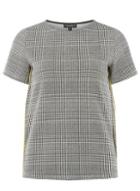 Dorothy Perkins Black Lime Check T-shirt