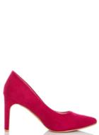 *quiz Red Faux Suede Point Court Shoes