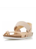 Dorothy Perkins *head Over Heels By Dune Rose Gold 'laury' Flat Sandals