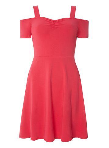 Dorothy Perkins Pink Strap Cold Shoulder Dress