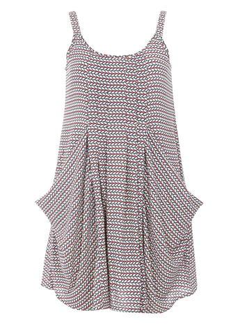 Dorothy Perkins *tenki Blue Geo Print Dress