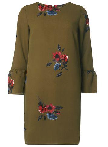 Dorothy Perkins *vero Moda Khaki Floral Dress