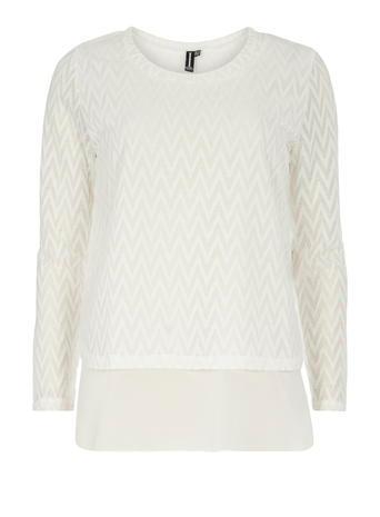 Dorothy Perkins *white Layered Top
