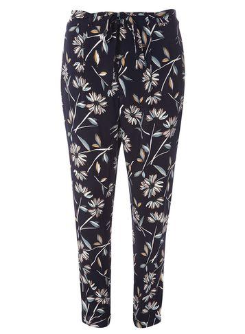 Dorothy Perkins Navy Floral Trousers