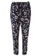 Dorothy Perkins Navy Floral Trousers