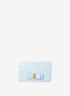 Dorothy Perkins Blue Patent Bow Clutch Bag