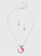 Dorothy Perkins Pink Stone Necklace Set