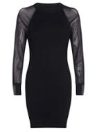 Dorothy Perkins *quiz Black Light Knitted Jumper Dress