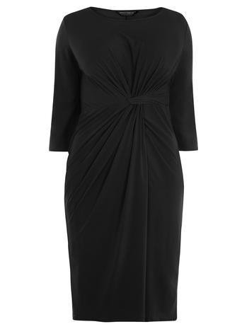 Dorothy Perkins *dp Curve Black Knot Front Dress