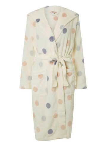 Dorothy Perkins Cream Spot Wellsoft Robe