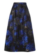 Dorothy Perkins *luxe Blue Floral Maxi Skirt