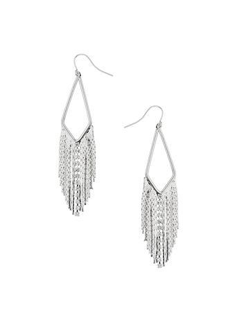 Dorothy Perkins Silver Chain V Drop Earrings