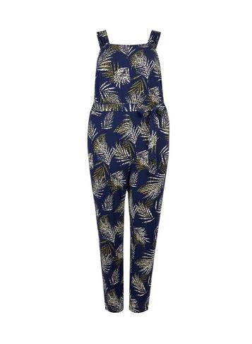 Dorothy Perkins *dp Curve Blue Tropical Print Square Neck Jumpsuit