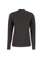 Dorothy Perkins Black Silver Glitter Funnel Neck Top