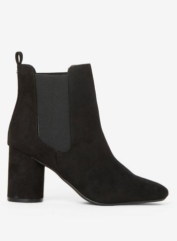 Dorothy Perkins Black 'apricot' Heeled Boots