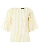 Dorothy Perkins Yellow Broderie Stripe Top
