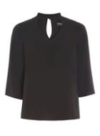 Dorothy Perkins Black Choker Neck Top