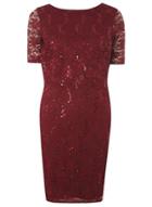 Dorothy Perkins *billie & Blossom Petite Mulberry Lace Popover Dress
