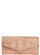 *quiz Rose Gold Shimmer Clutch Bag
