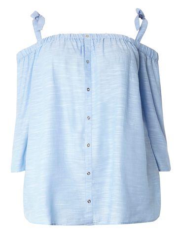 Dorothy Perkins Dp Curve Blue Chambray Bardot Top