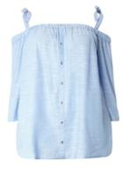 Dorothy Perkins Dp Curve Blue Chambray Bardot Top