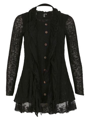 Dorothy Perkins *izabel London Black Lace Top