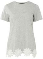 Dorothy Perkins *tall Grey Trim T-shirt