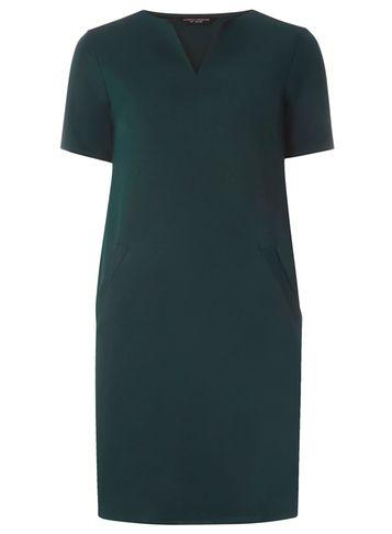 Dorothy Perkins Green Scuba A-line Shift Dress