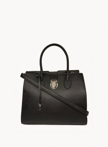 Dorothy Perkins Black Lock And Key Detail Tote Bag