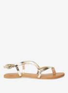 Dorothy Perkins Gold Leather 'fabia' Sandals