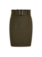 Dorothy Perkins *olive Paperbag Skirt