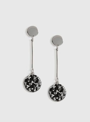 Dorothy Perkins Silver Crushed Paper Earrings