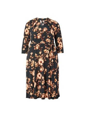Dorothy Perkins *dp Curve Yellow Floral Print Shirt Dress